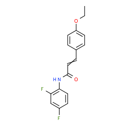 N-(2,4-Difluorophenyl)-3-(4-ethoxyphenyl)acrylamide structure