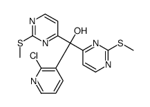 (2-chloropyridin-3-yl)-bis(2-methylsulfanylpyrimidin-4-yl)methanol结构式