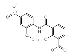 Benzamide, 2-hydroxy-N- (2-methoxy-4-nitrophenyl)-3-nitro- structure