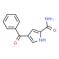4-Benzoyl-1H-pyrrole-2-carboxamide结构式