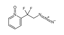 2-(2-azido-1,1-difluoroethyl)-1-oxidopyridin-1-ium结构式