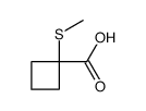 Cyclobutanecarboxylic acid, 1-(methylthio)- (9CI)结构式