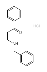 1-Propanone,1-phenyl-3-[(phenylmethyl)amino]-, hydrochloride (1:1) Structure