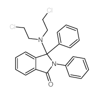 1H-Isoindol-1-one,3-[bis(2-chloroethyl)amino]-2,3-dihydro-2,3-diphenyl- Structure