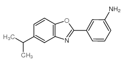 3-(5-isopropyl-benzooxazol-2-yl)-phenylamine structure