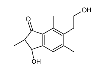 (2R,3R)-3-hydroxy-6-(2-hydroxyethyl)-2,5,7-trimethyl-2,3-dihydroinden-1-one Structure