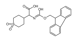 2-(Fmoc-amino)-2-(1,1-dioxo-4-tetrahydrothiopyranyl)acetic Acid Structure