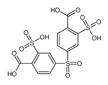 4-(4-carboxy-3-sulfophenyl)sulfonyl-2-sulfobenzoic acid结构式