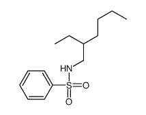 N-(2-ethylhexyl)benzenesulphonamide structure