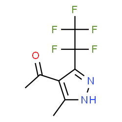 1-(5-methyl-3-(perfluoroethyl)-1H-pyrazol-4-yl)ethanone结构式