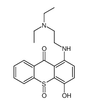 1-[[2-(Diethylamino)ethyl]amino]-4-hydroxy-9H-thioxanthen-9-one 10-oxide结构式