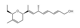 (R,2E,4E,7E)-8-((2R,6R)-6-ethyl-5-methyl-3,6-dihydro-2H-pyran-2-yl)-6-methylnona-2,4,7-trien-1-ol结构式