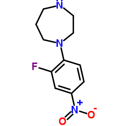 1-(2-FLUORO-4-NITROPHENYL)HOMOPIPERAZINE Structure