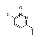6-Chloro-3-methylthiopyridazine-1-oxide Structure