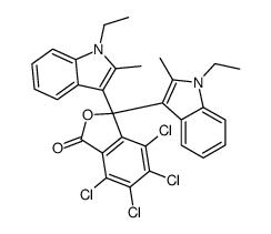 4,5,6,7-tetrachloro-3,3-bis(1-ethyl-2-methyl-1H-indol-3-yl)phthalide picture