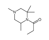 1-(2,2,4,6-tetramethylpiperazin-1-yl)propan-1-one Structure