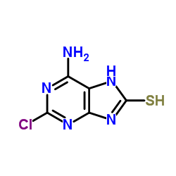 6-Amino-2-chloro-1,7-dihydro-8H-purine-8-thione结构式