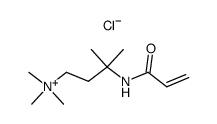 N-(1,1-Dimethyl-3-trimethylammoniopropyl)acrylamide chloride Structure