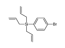 (4-bromophenyl)-tris(prop-2-enyl)silane结构式