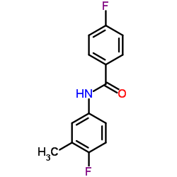 4-Fluoro-N-(4-fluoro-3-methylphenyl)benzamide结构式
