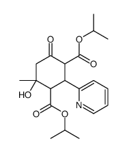 dipropan-2-yl 4-hydroxy-4-methyl-6-oxo-2-pyridin-2-ylcyclohexane-1,3-dicarboxylate Structure