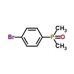 (4-溴苯基)二甲基膦氧化物结构式