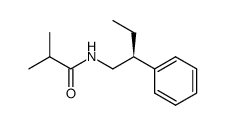 (S)-N-(2-phenylbutyl)isobutyramide结构式