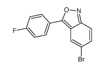 2,1-BENZISOXAZOLE, 5-BROMO-3-(4-FLUOROPHENYL)-结构式