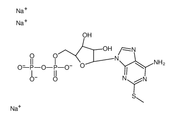 2-Methylthioadenosine diphosphate trisodium Structure