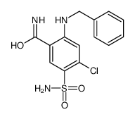 2-[(benzyl)amino]-4-chloro-5-sulphamoylbenzamide Structure