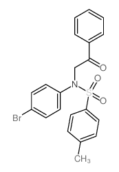 N-(4-bromophenyl)-4-methyl-N-phenacyl-benzenesulfonamide picture