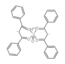 1,3-diphenylpropane-1,3-dione; oxovanadium Structure