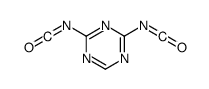 2,4-diisocyanato-1,3,5-triazine结构式