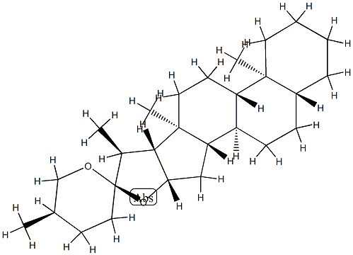 (25R)-5α-Spirostane Structure