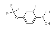 2-FLUORO-4-TRIFLUOROMETHOXYBENZENEBORONIC ACID structure