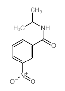 N-异丙基-3-硝基苯甲酰胺结构式