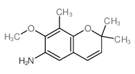 2H-1-Benzopyran-6-amine,7-methoxy-2,2,8-trimethyl-结构式