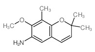 2H-1-Benzopyran-6-amine,7-methoxy-2,2,8-trimethyl- Structure