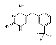 5-[m-(Trifluoromethyl)benzyl]-2,4-pyrimidinediamine结构式