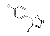 1-(4-Chlorophenyl)-1H-tetrazole-5-thiol结构式