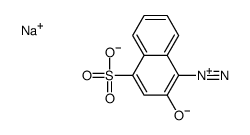 sodium 4-diazo-3,4-dihydro-3-oxonaphthalene-1-sulphonate结构式