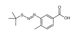 t-butyldiazaenyl benzoic acid Structure