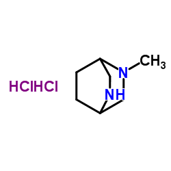 2-methyl-2,5-diazabicyclo[2.2.2]octane dihydrochloride结构式