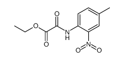 (4-methyl-2-nitro-phenyl)-oxalamic acid ethyl ester结构式