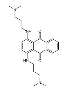 1,4-bis[3-(dimethylamino)propylamino]anthracene-9,10-dione Structure