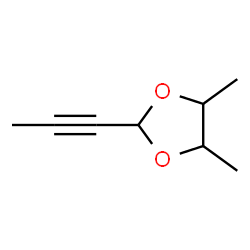 1,3-Dioxolane, 4,5-dimethyl-2-(1-propynyl)- (9CI) structure