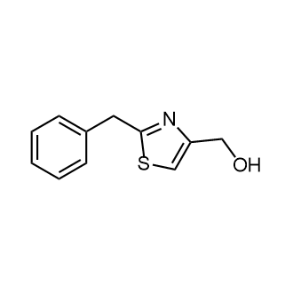 (2-苄基噻唑-4-基)甲醇结构式