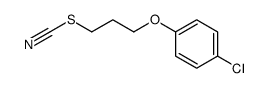 3-(4-chlorophenoxy)propyl thiocyanate结构式