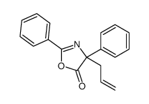2,4-diphenyl-4-prop-2-enyl-1,3-oxazol-5-one结构式