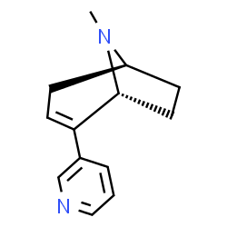 8-Azabicyclo[3.2.1]oct-2-ene,8-methyl-2-(3-pyridinyl)-,(1R,5S)-(9CI)结构式